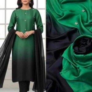 Silk Digital Printed Suit - Design 08