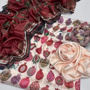 Silk Digital Printed Suit - Design 11