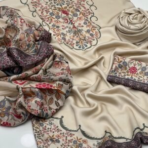 Silk Digital Printed Suit - Design 23